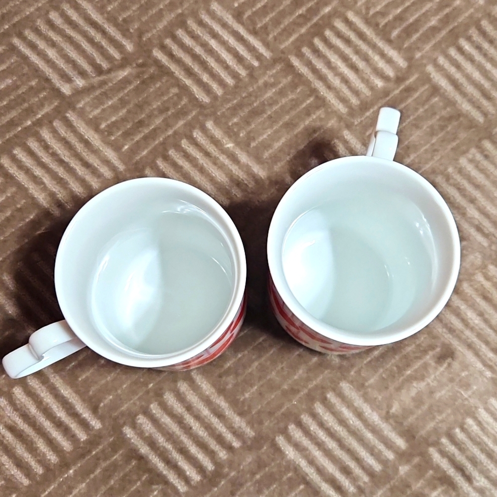 Heart Mugs Set if 2 from Mervyn's 1990's NIB - Picture 4 of 7